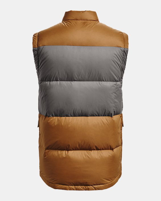 Men's ColdGear® Infrared Down Blocked Vest, Brown, pdpMainDesktop image number 7